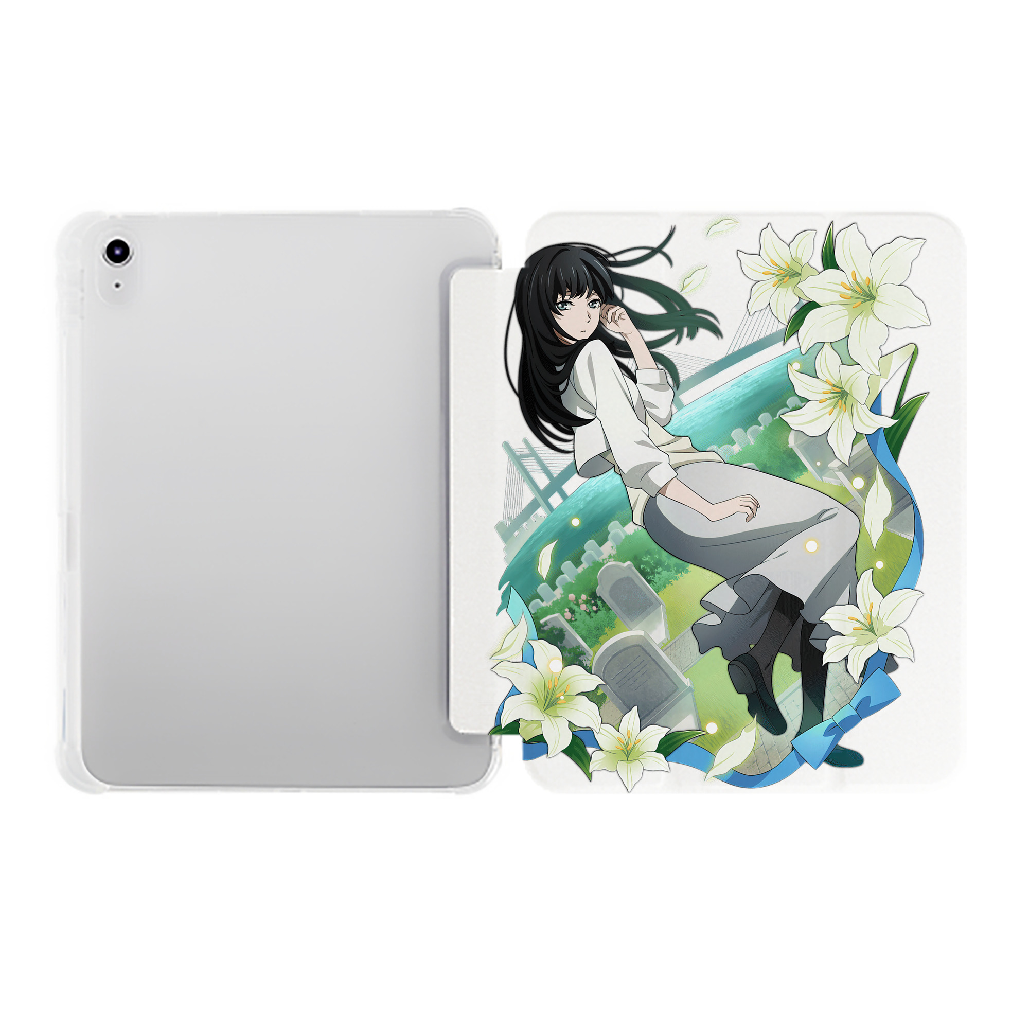 （画像用） 文豪ストレイドッグス Bungo Stray Dogs IPad ケース ペン収納付き 三つ折りスタンド PUレザー×シリコン 対応機種9.5/10.5/10.9インチ